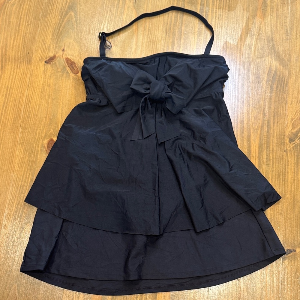 NWOT Bandeau Tankini Strapless Swimsuit Top Halter & swim skirt set